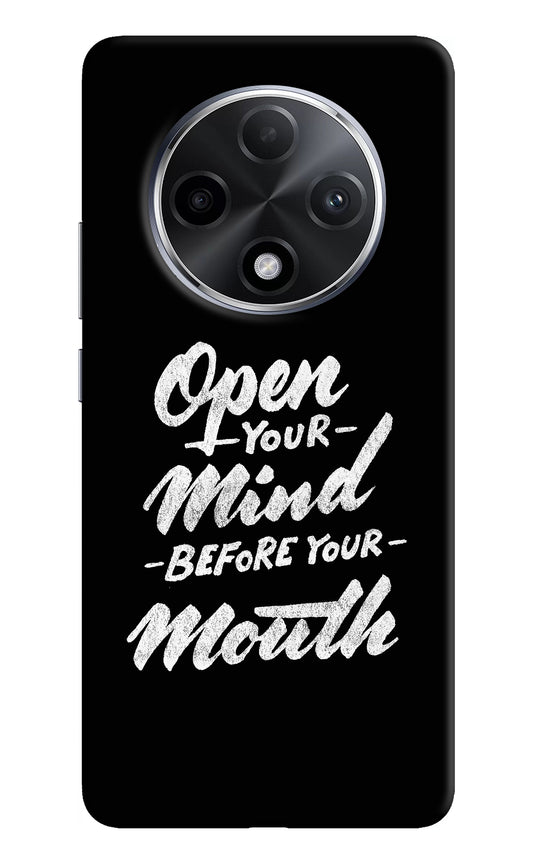 Open Your Mind Before Your Mouth Oppo F27 Pro Plus Back Cover