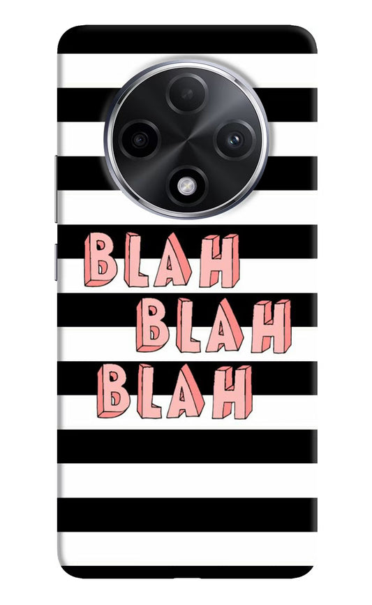 Blah Blah Blah Oppo F27 Pro Plus Hard Case Back Cover by Casekaro