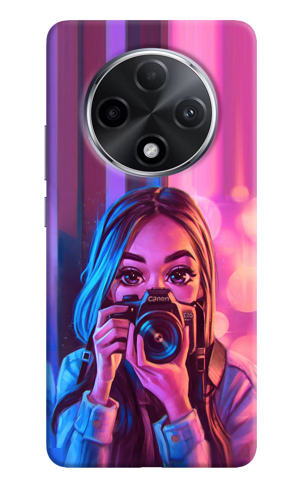 Girl Photographer Oppo F27 Pro Plus Hard Case Back Cover by Casekaro