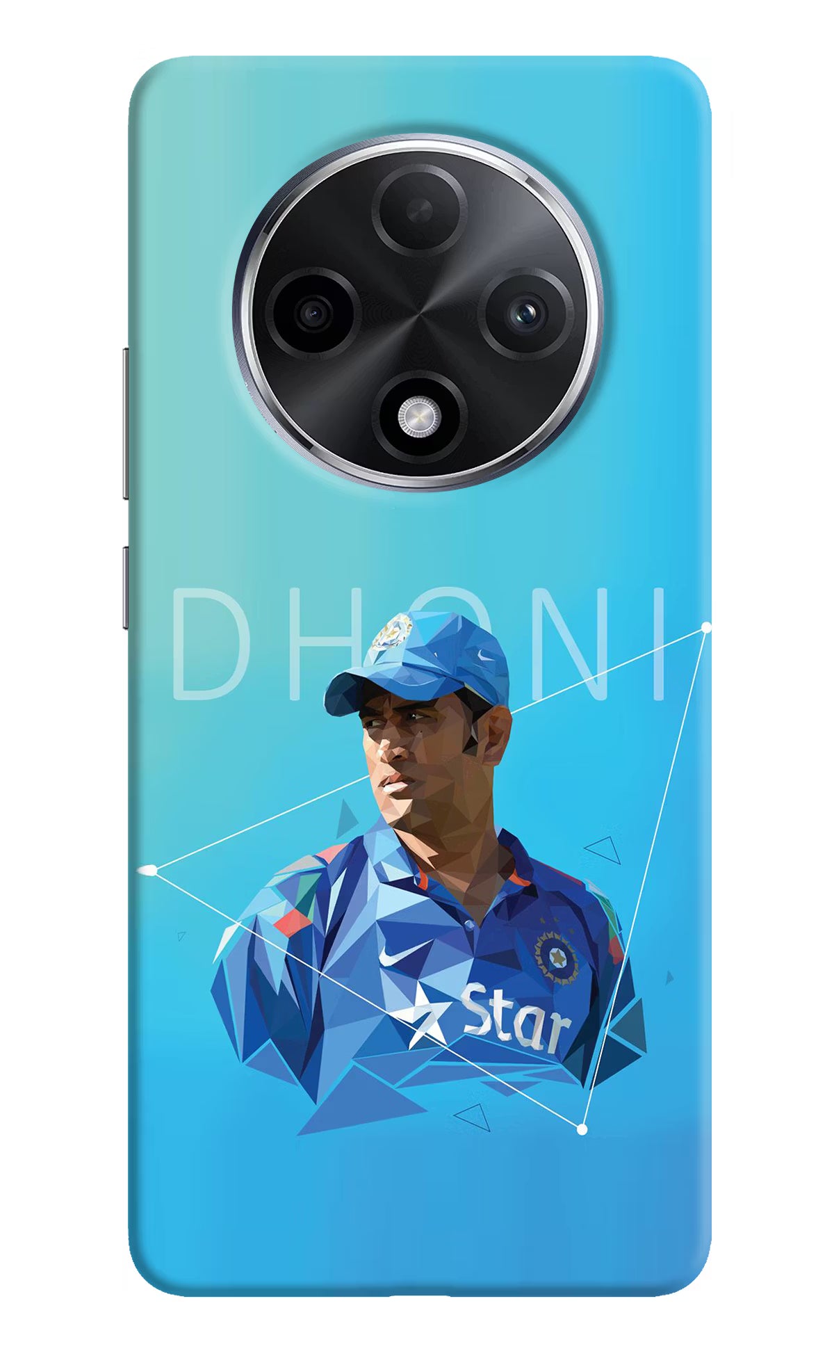 Dhoni Artwork Oppo F27 Pro Plus Hard Case Back Cover by Casekaro