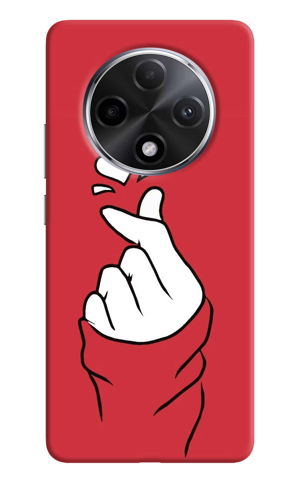 Korean Love Sign Oppo F27 Pro Plus Hard Case Back Cover by Casekaro