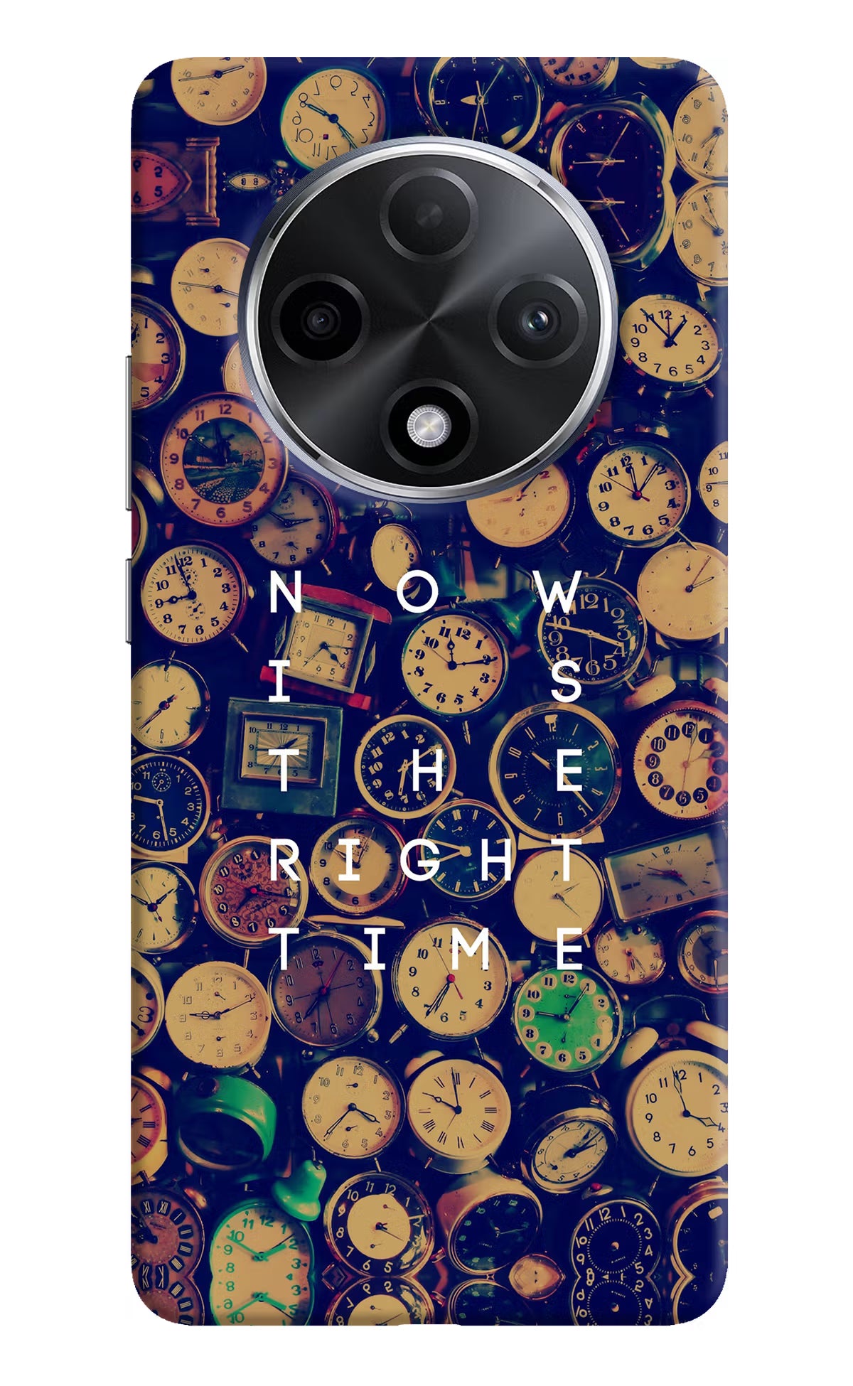 Now is the Right Time Quote Oppo F27 Pro Plus Hard Case Back Cover by Casekaro