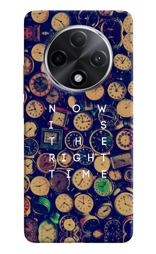 Now is the Right Time Quote Oppo F27 Pro Plus Hard Case Back Cover by Casekaro