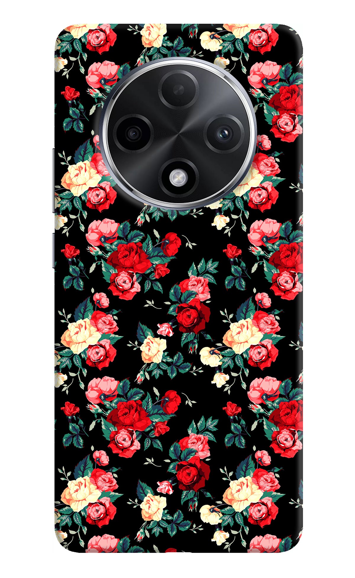 Rose Pattern Oppo F27 Pro Plus Back Cover