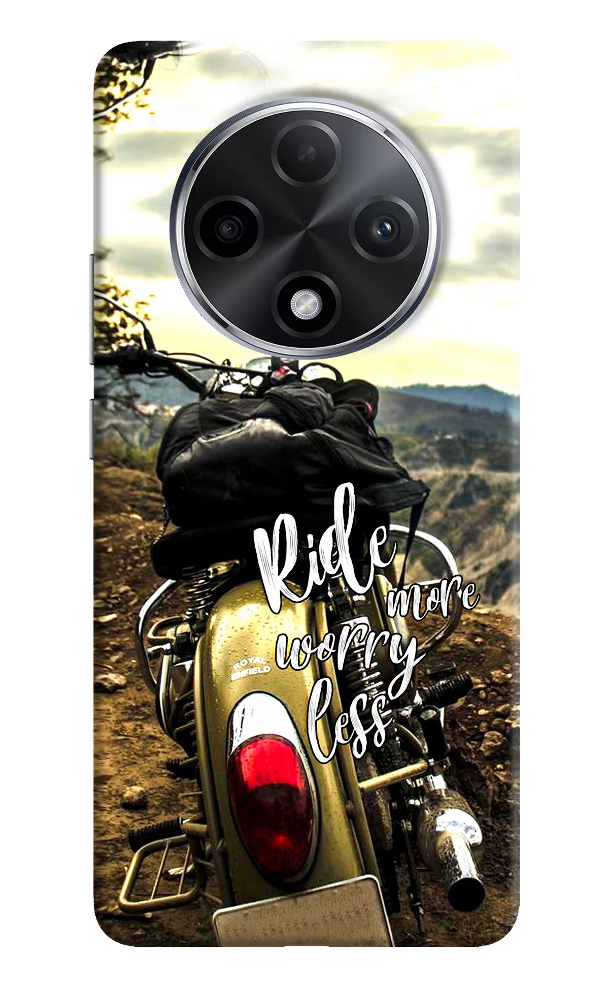 Ride More Worry Less Oppo F27 Pro Plus Hard Case Back Cover by Casekaro