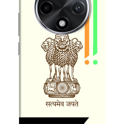 Satyamev Jayate Brown Logo Oppo F27 Pro Plus Hard Case Back Cover by Casekaro