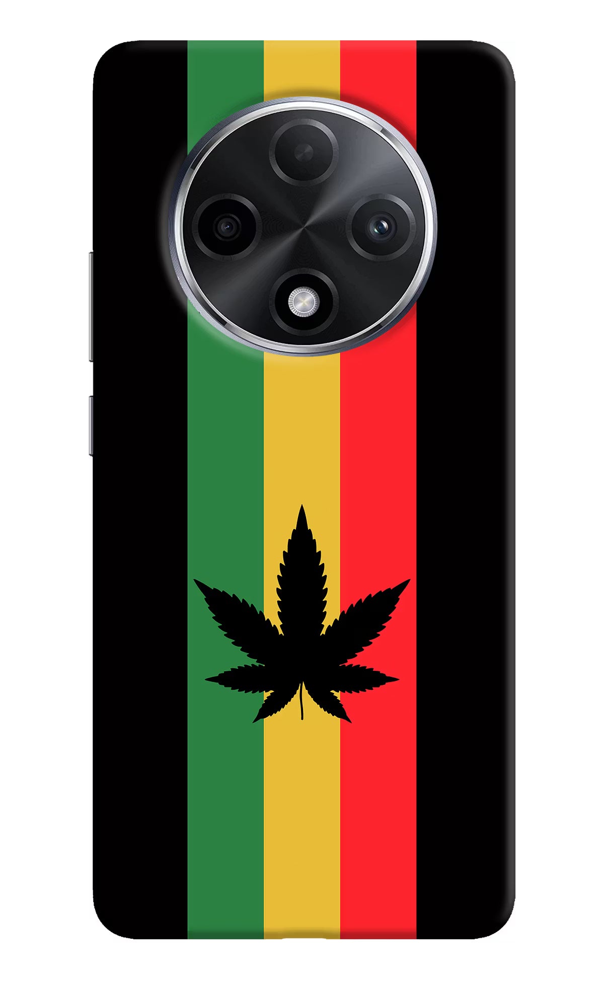 Weed Flag Oppo F27 Pro Plus Hard Case Back Cover by Casekaro