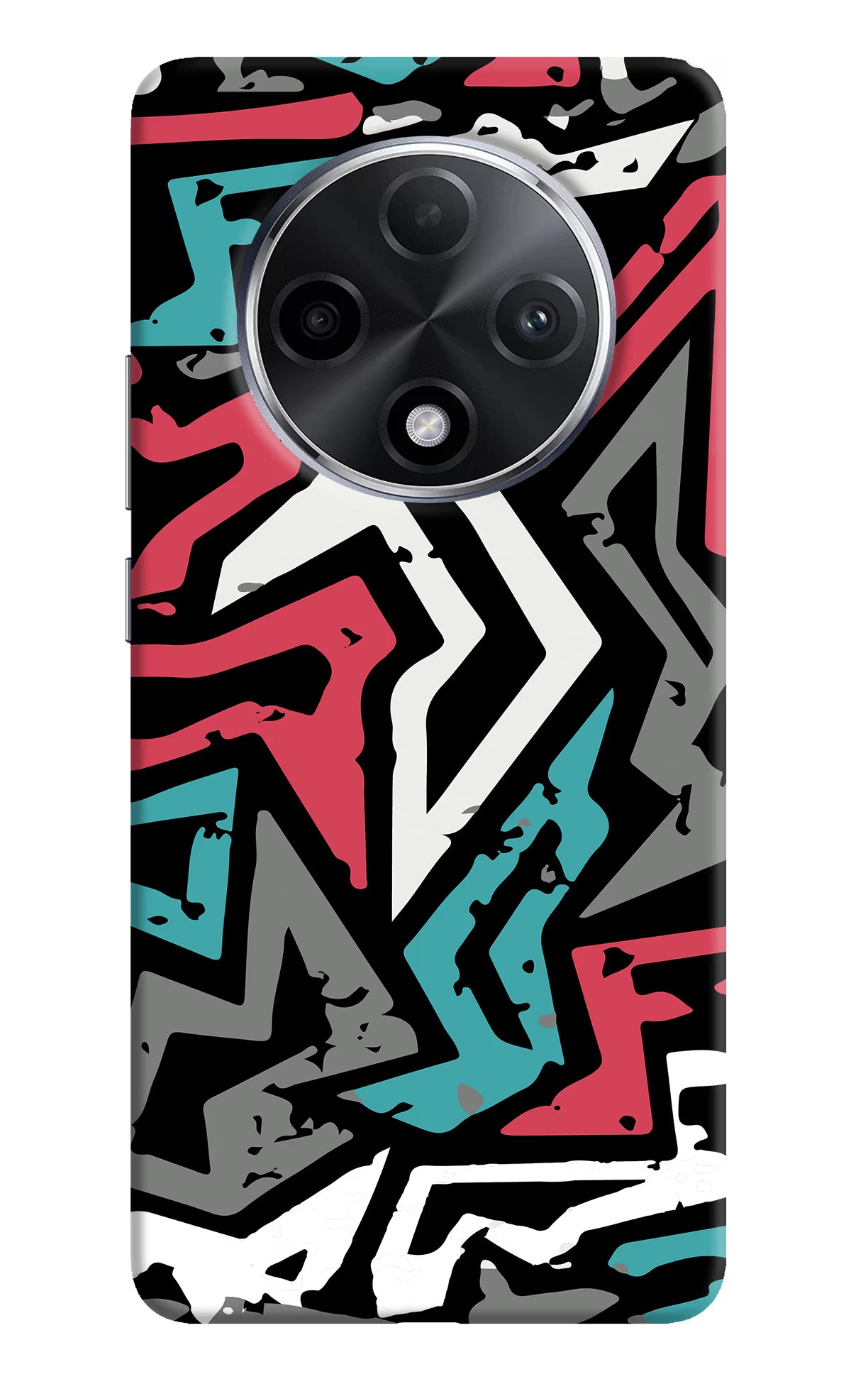 Geometric Graffiti Oppo F27 Pro Plus Hard Case Back Cover by Casekaro