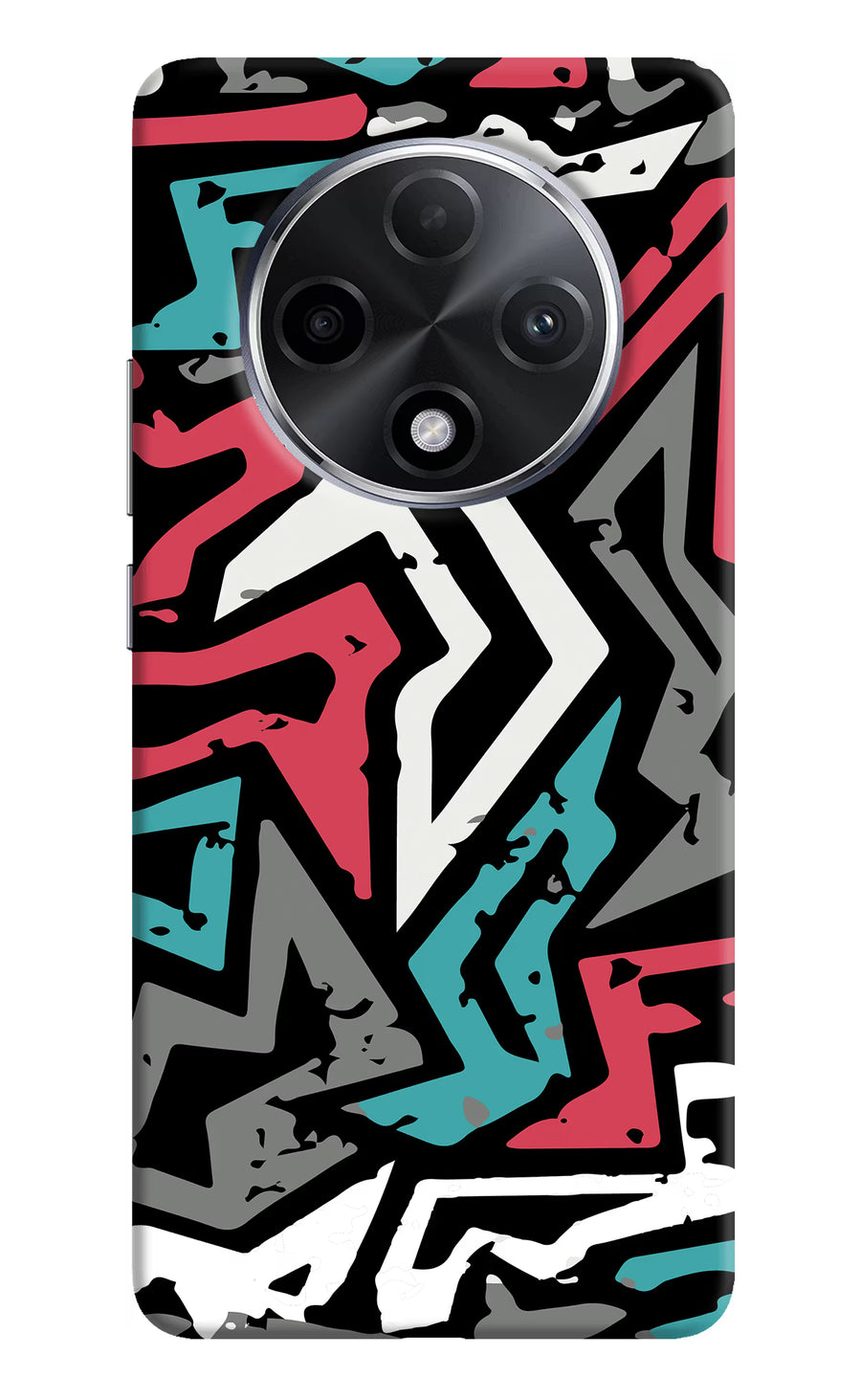 Geometric Graffiti Oppo F27 Pro Plus Back Cover, Hard case