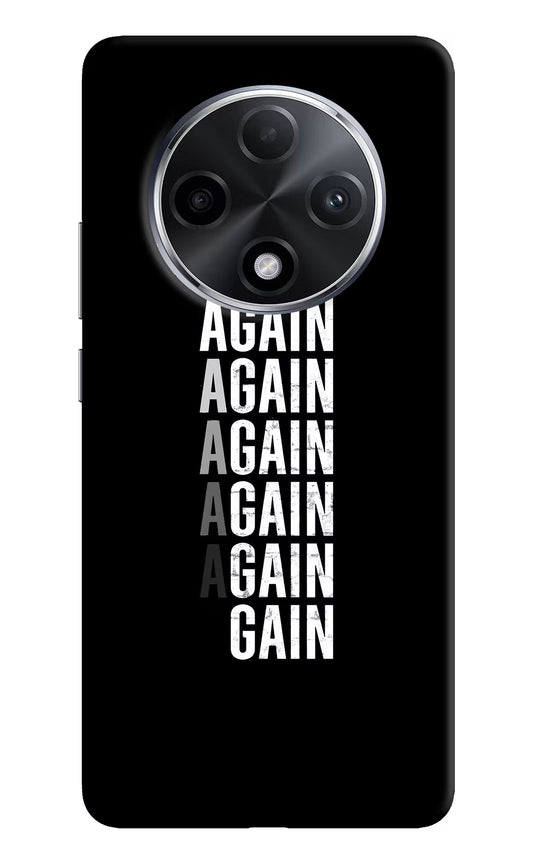 Again Again Gain Oppo F27 Pro Plus Hard Case Back Cover by Casekaro