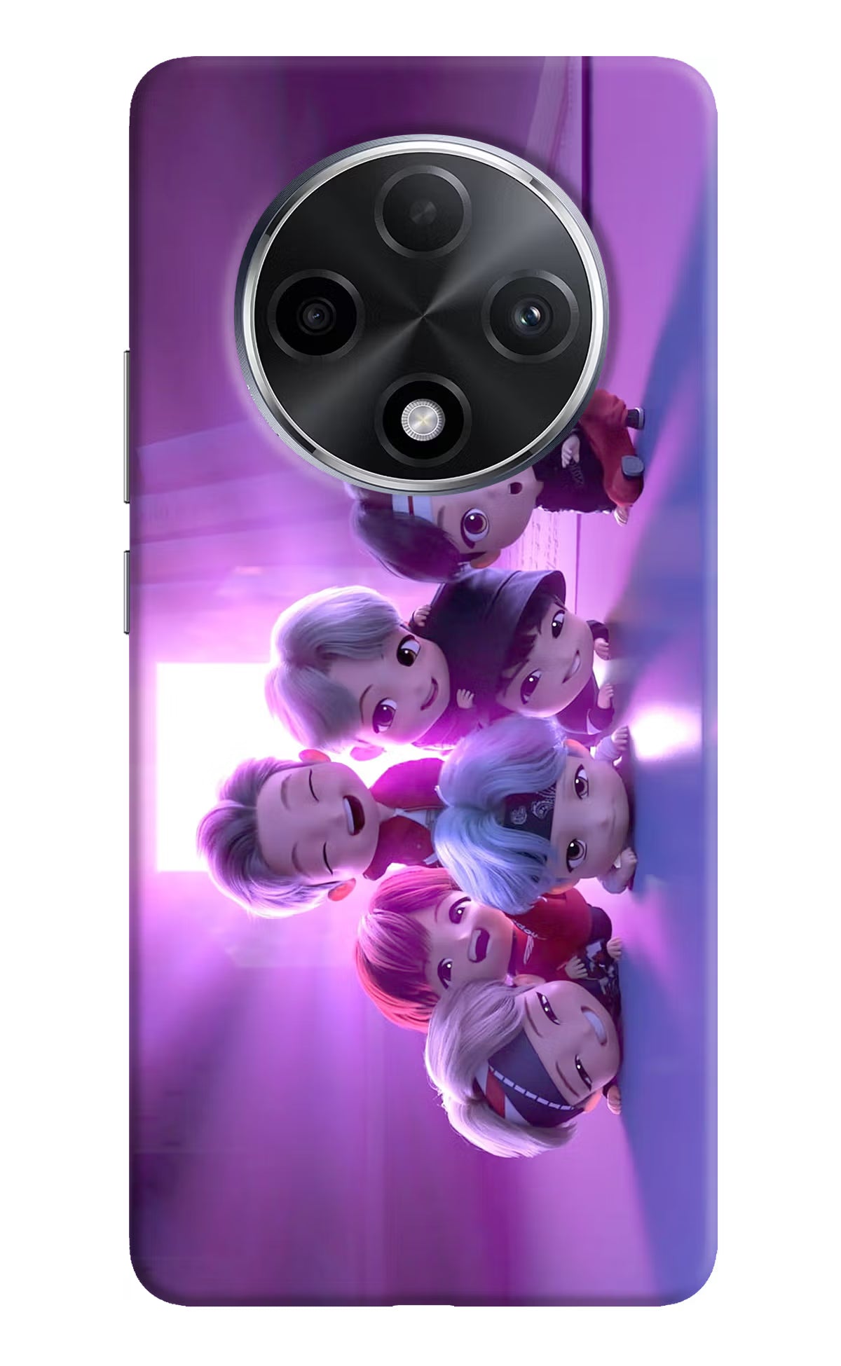 BTS Chibi Oppo F27 Pro Plus Hard Case Back Cover by Casekaro