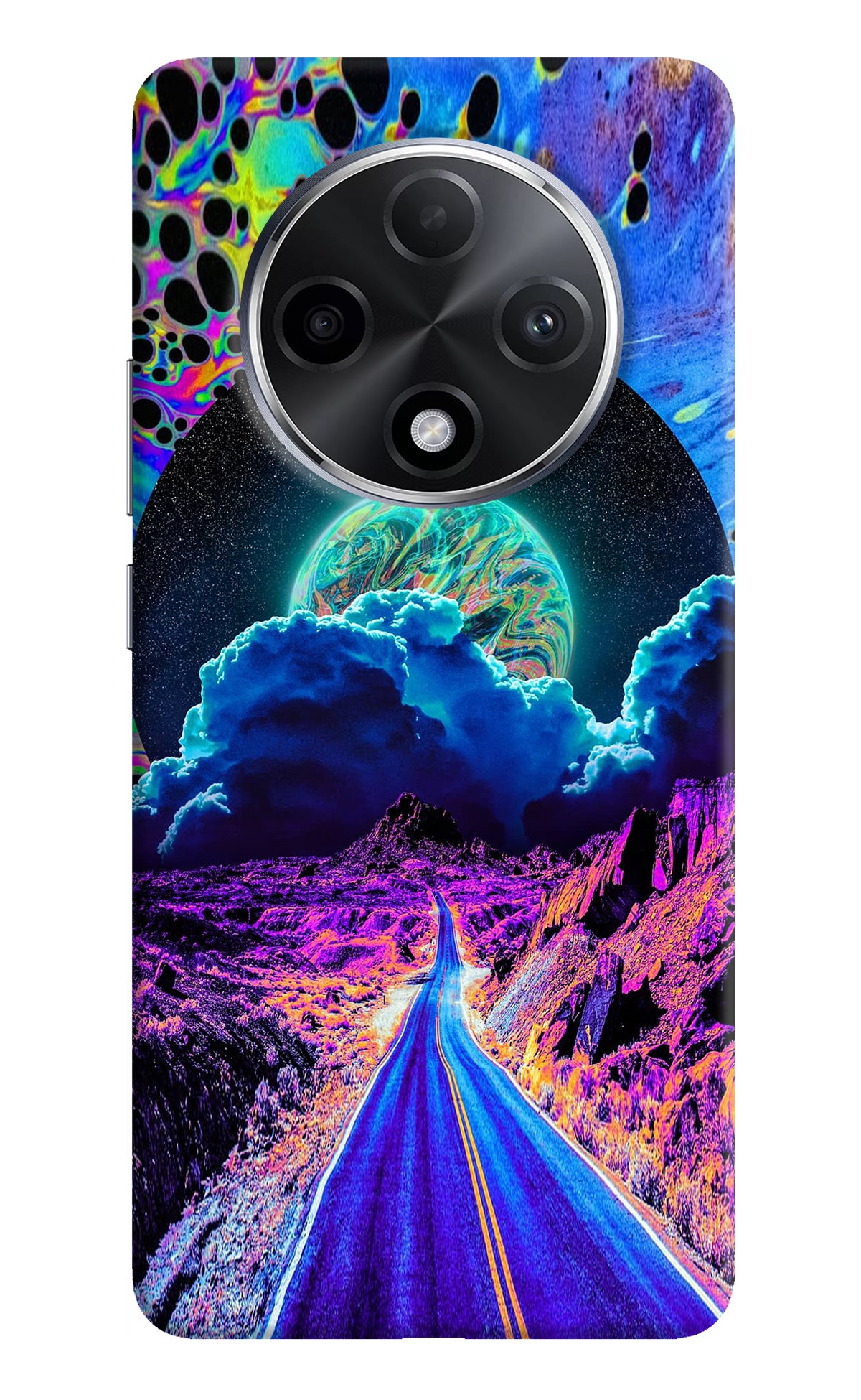 Psychedelic Painting Oppo F27 Pro Plus Back Cover