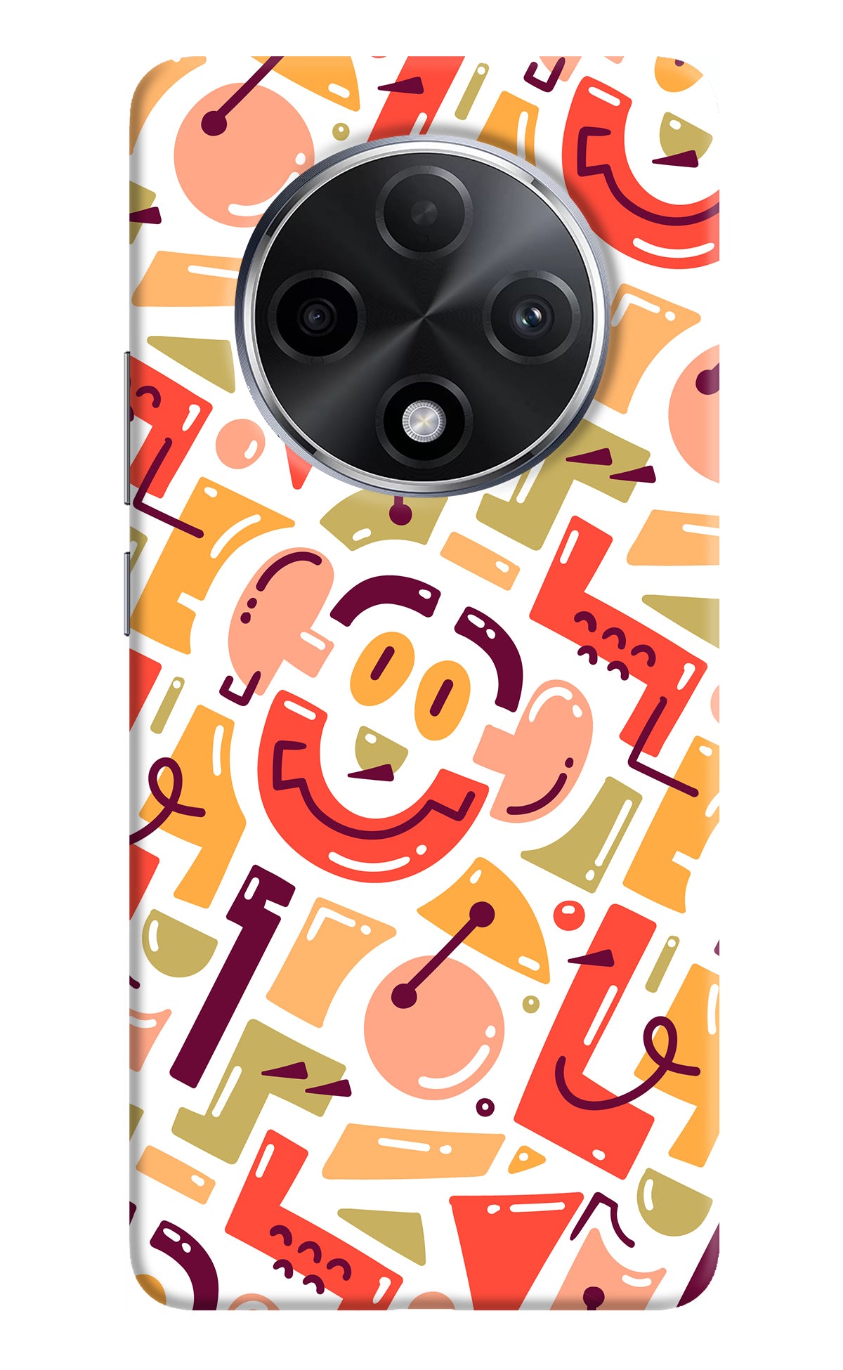 Doodle Pattern Oppo F27 Pro Plus Back Cover