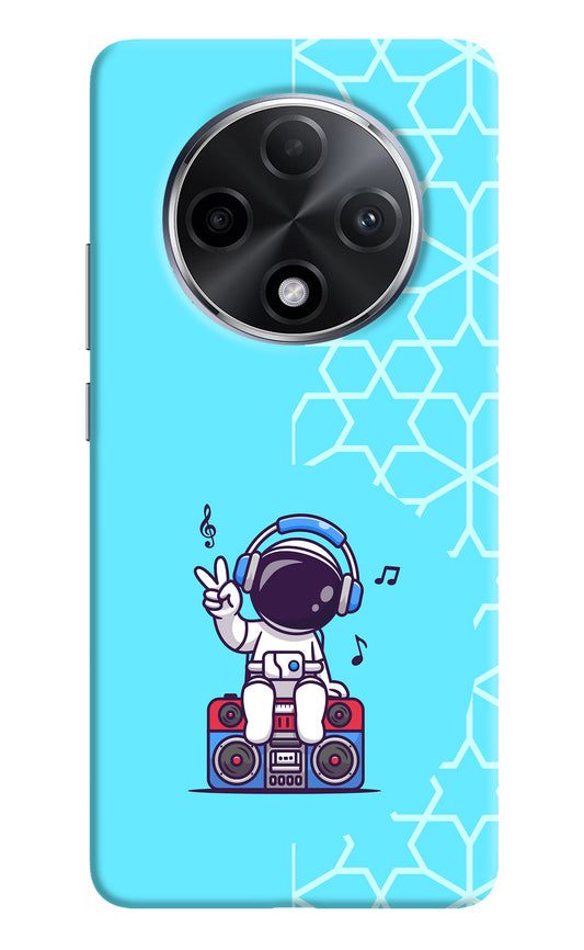 Cute Astronaut Chilling Oppo F27 Pro Plus Back Cover