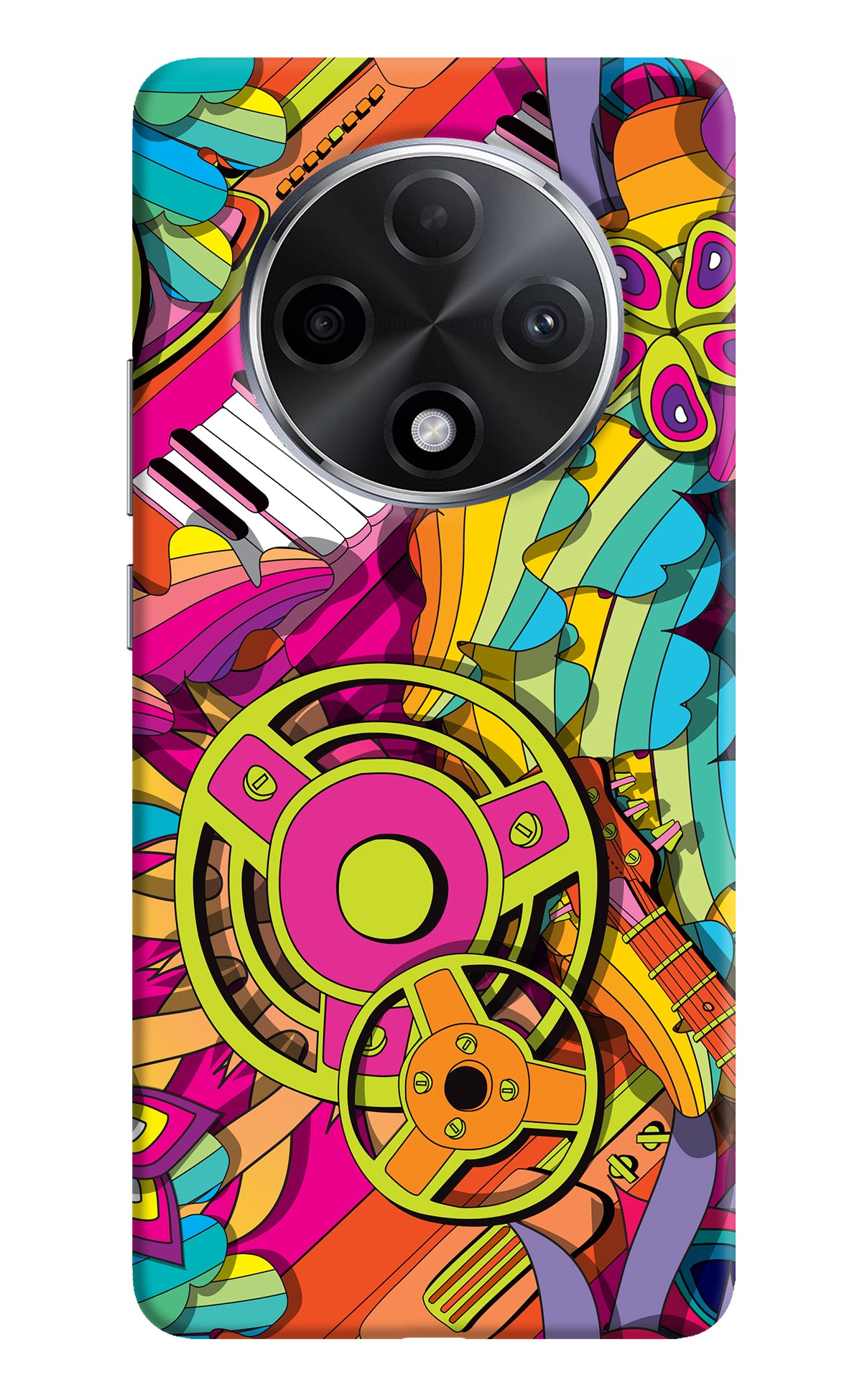 Music Doodle Oppo F27 Pro Plus Back Cover