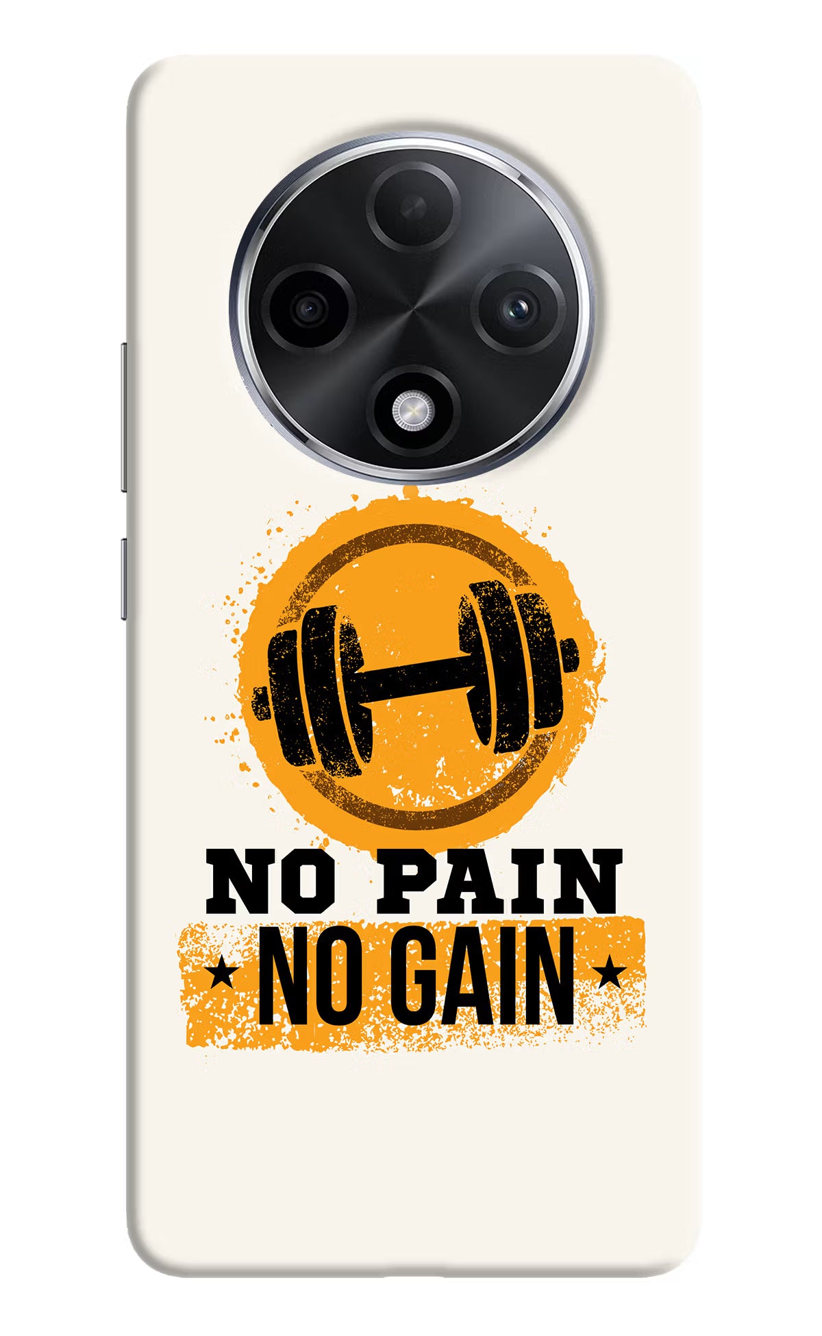 No Pain No Gain Oppo F27 Pro Plus Hard Case Back Cover by Casekaro