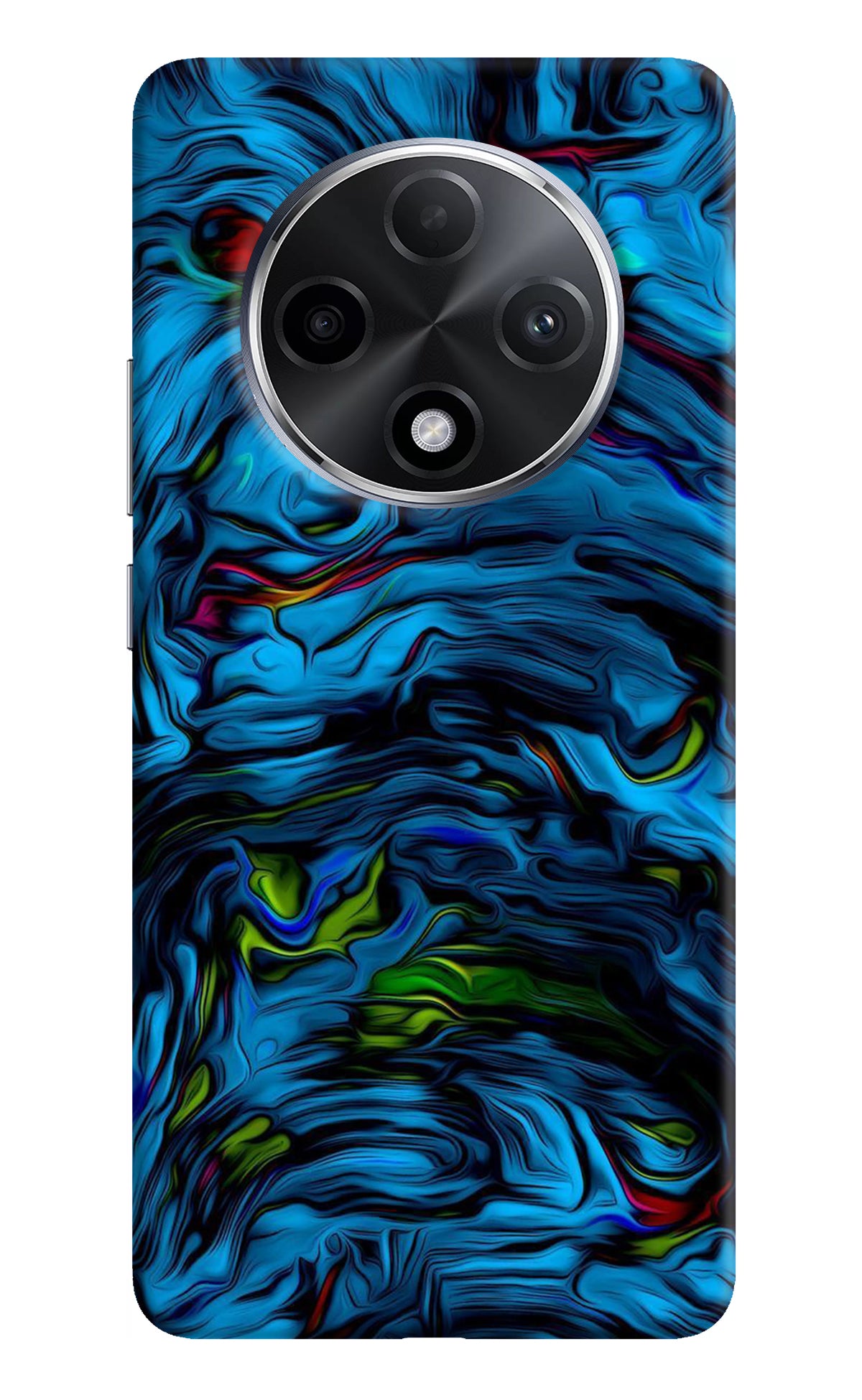 Dark Blue Abstract Oppo F27 Pro Plus Back Cover