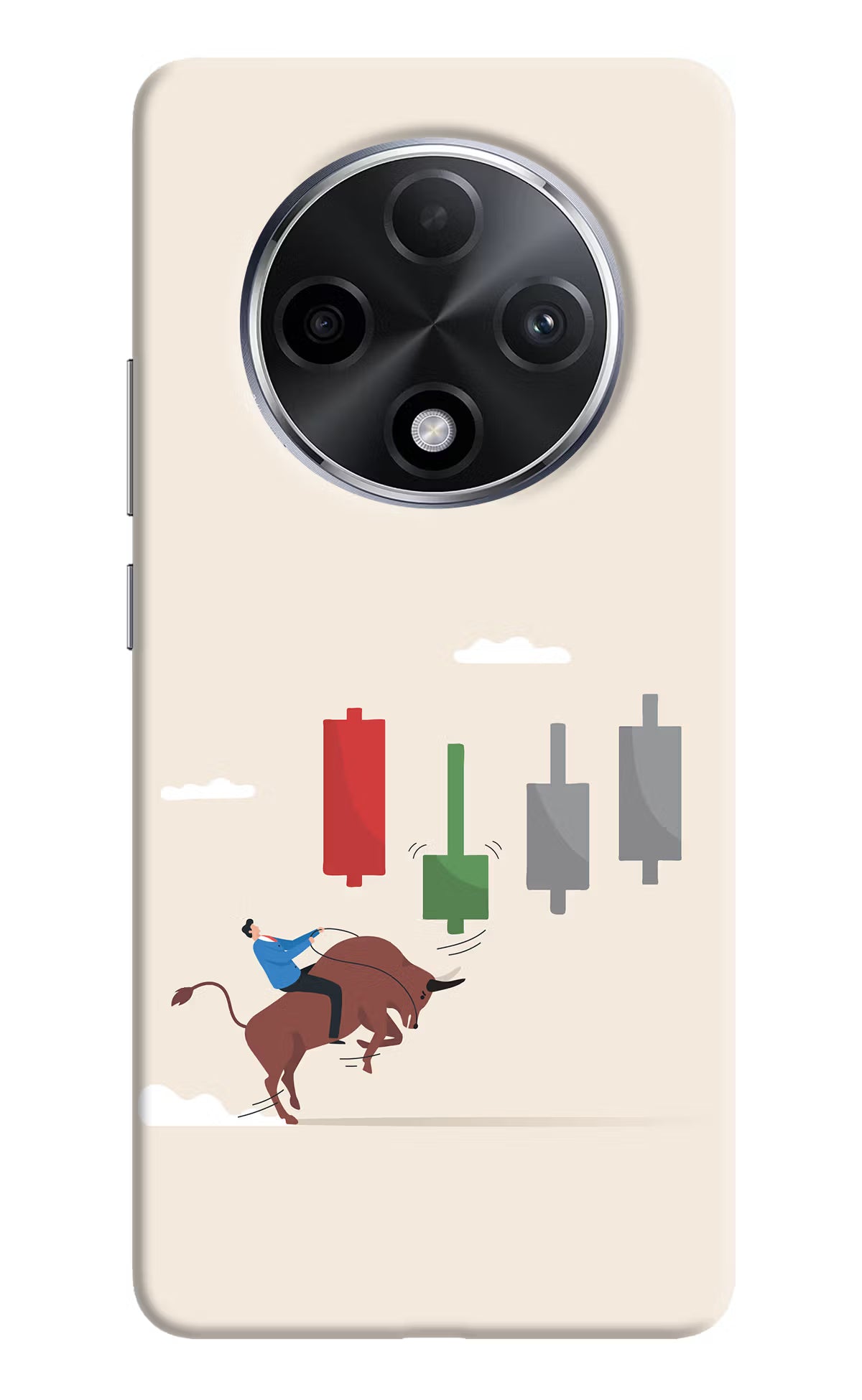 Bull Trading Momentum Oppo F27 Pro Plus Hard Case Back Cover by Casekaro