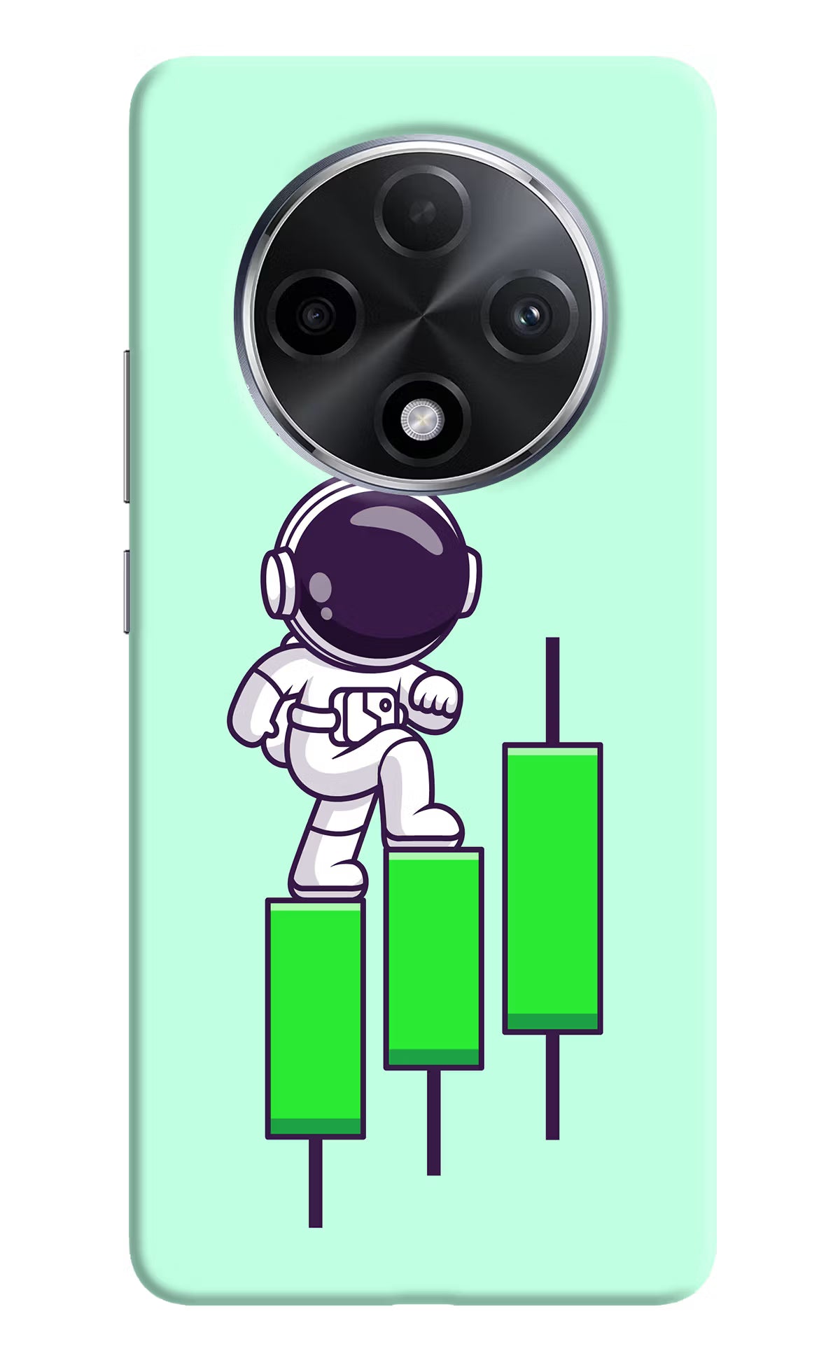 Astronaut Trader Oppo F27 Pro Plus Hard Case Back Cover by Casekaro