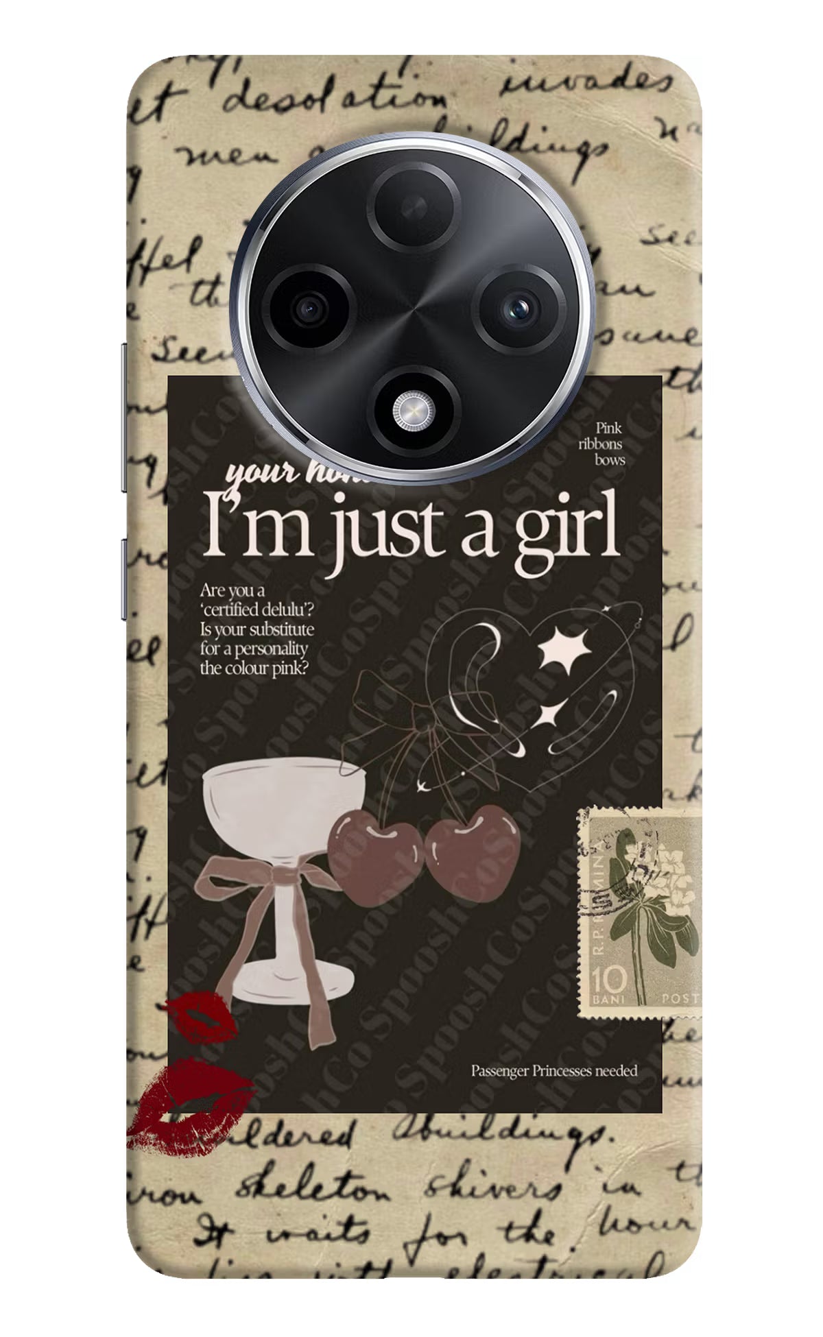I am just a girl Oppo F27 Pro Plus Hard Case Back Cover by Casekaro