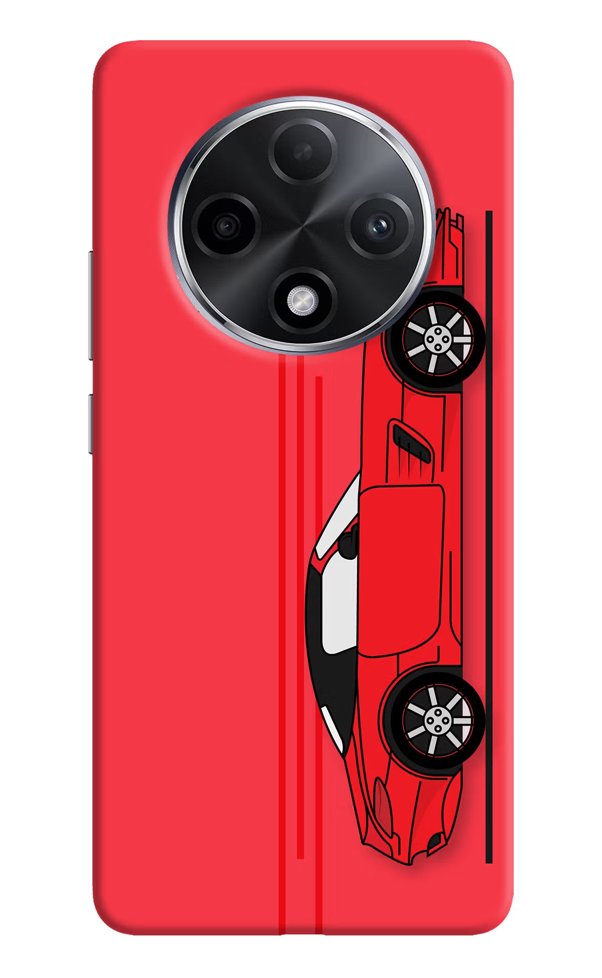 Red Velocity Oppo F27 Pro Plus Hard Case Back Cover by Casekaro