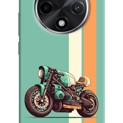 Striped Moto Drift Oppo F27 Pro Plus Hard Case Back Cover by Casekaro