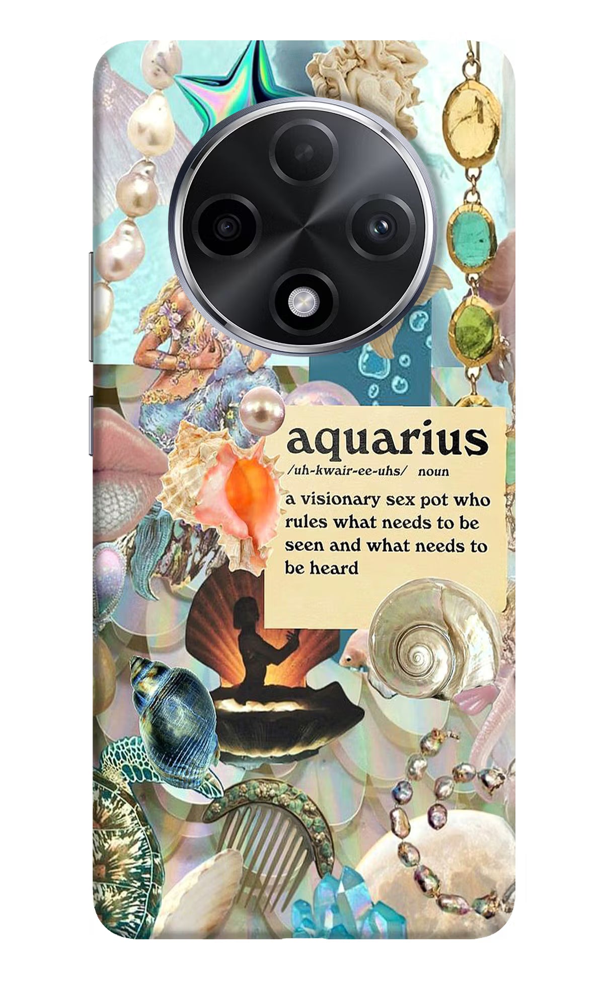 Aquarius Zodiac Oppo F27 Pro Plus Hard Case Back Cover by Casekaro