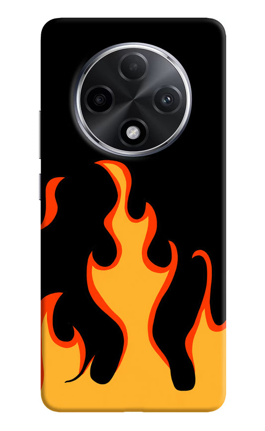 Fired Up – Black Oppo F27 Pro Plus Hard Case Back Cover by Casekaro