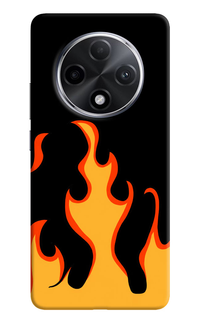 Fired Up – Black Oppo F27 Pro Plus Hard Case Back Cover by Casekaro