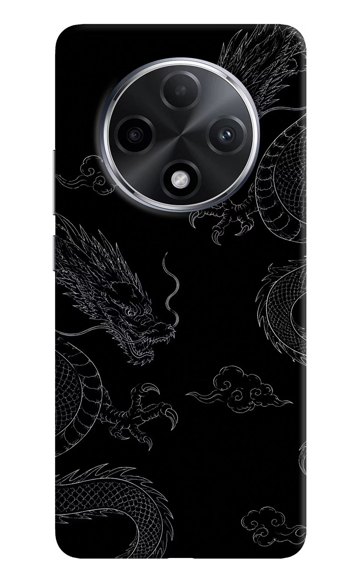 Twin Dragons Oppo F27 Pro Plus Hard Case Back Cover by Casekaro