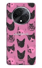 Pink Cats Oppo F27 Pro Plus Hard Case Back Cover by Casekaro