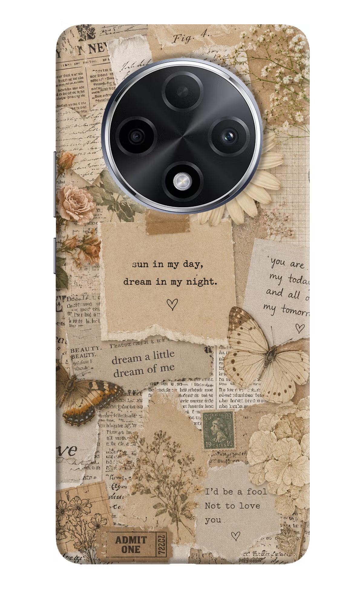Vintage case Oppo F27 Pro Plus Back Cover