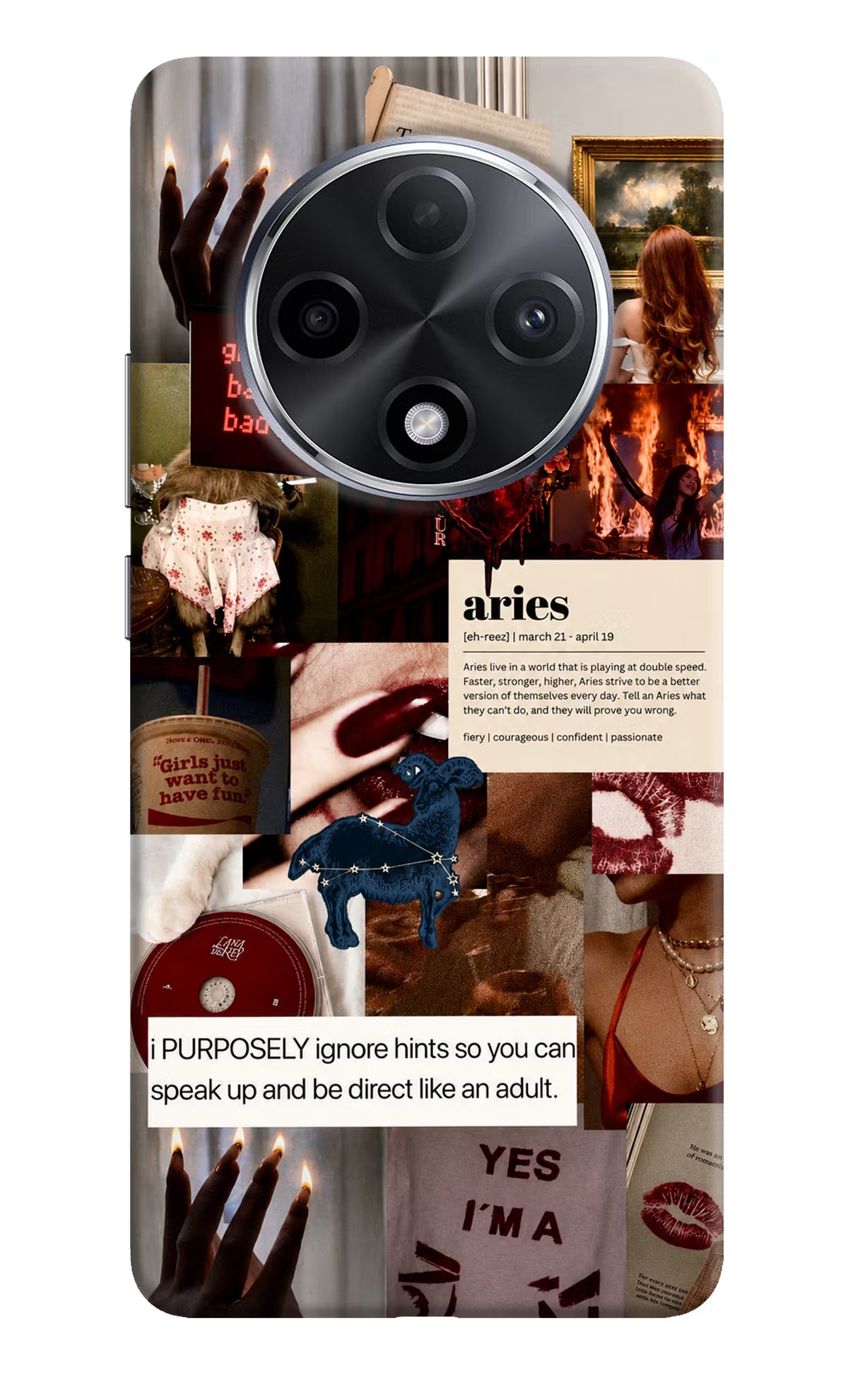 Zodiac Aries Oppo F27 Pro Plus Back Cover
