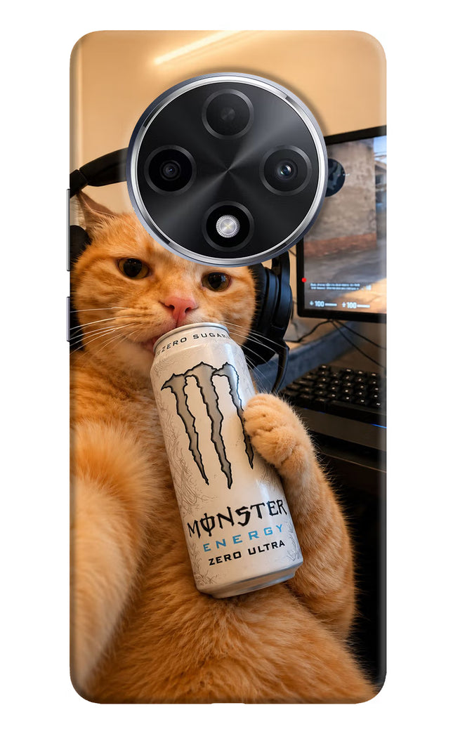 Gamer Cat Energy Oppo F27 Pro Plus Hard Case Back Cover by Casekaro