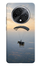 Skydiving Cow Oppo F27 Pro Plus Hard Case Back Cover by Casekaro