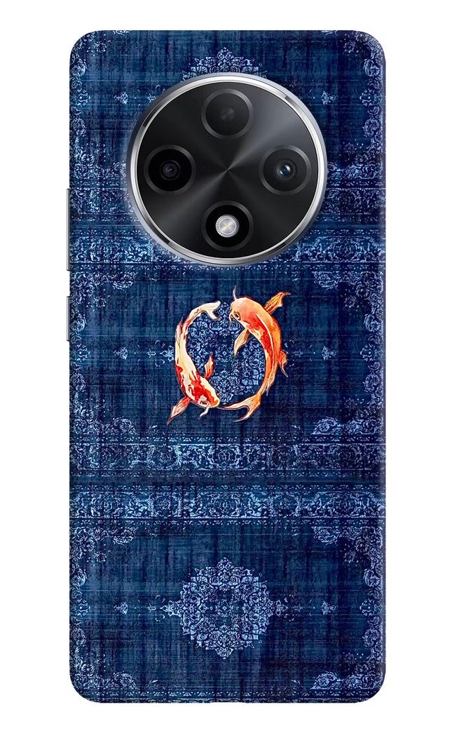 Koi Blue Oppo F27 Pro Plus Hard Case Back Cover by Casekaro