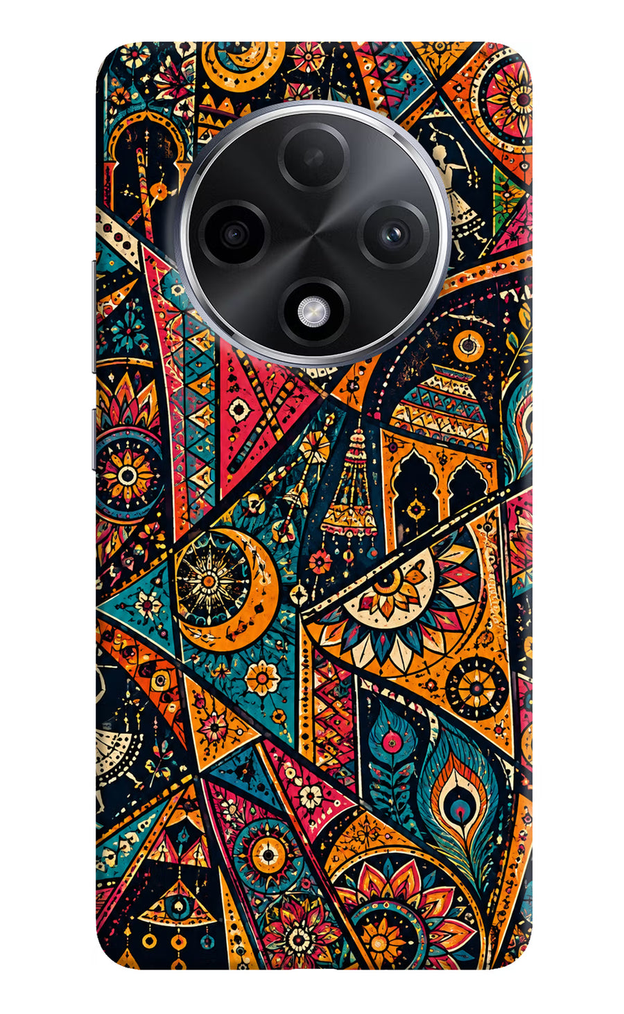 Folk Print Oppo F27 Pro Plus Back Cover, Hard case