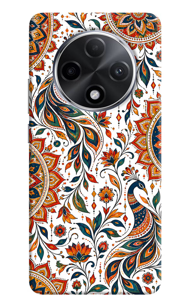 White Mayura Oppo F27 Pro Plus Hard Case Back Cover by Casekaro