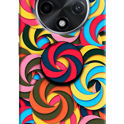 Spiral Pattern Oppo F27 Pro Plus Pop Case by Casekaro