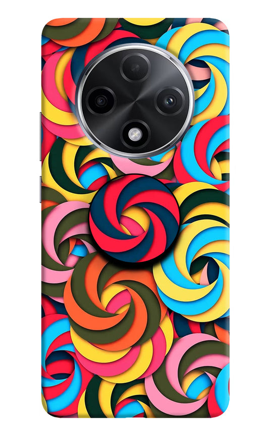 Spiral Pattern Oppo F27 Pro Plus Pop Case by Casekaro