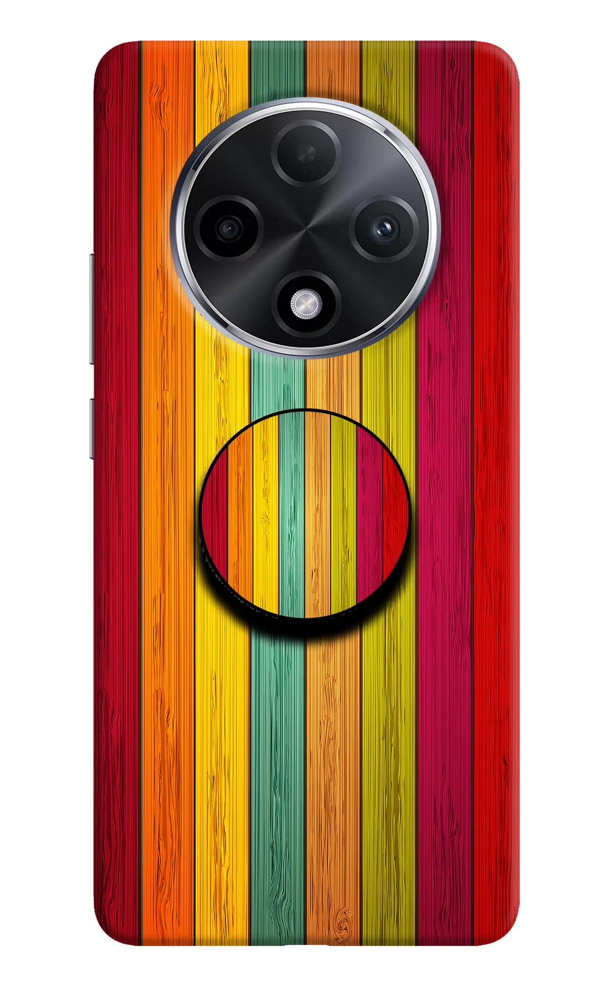 Multicolor Wooden Oppo F27 Pro Plus Pop Case by Casekaro