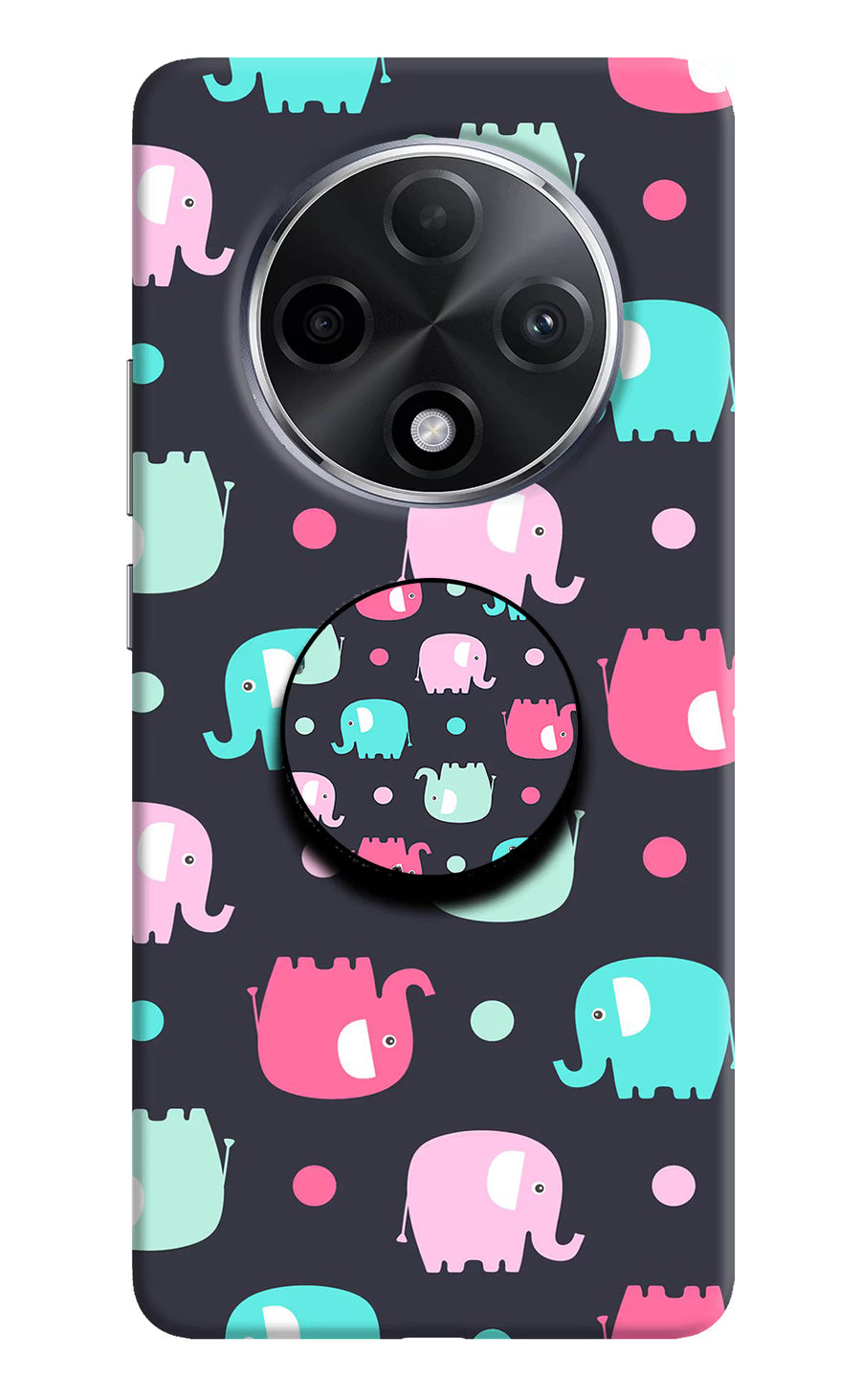 Baby Elephants Oppo F27 Pro Plus Pop Case, Hard case