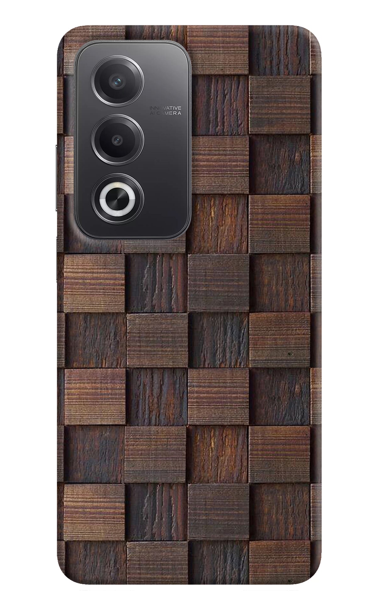 Wooden Cube Design Oppo A3 Pro 5G Back Cover