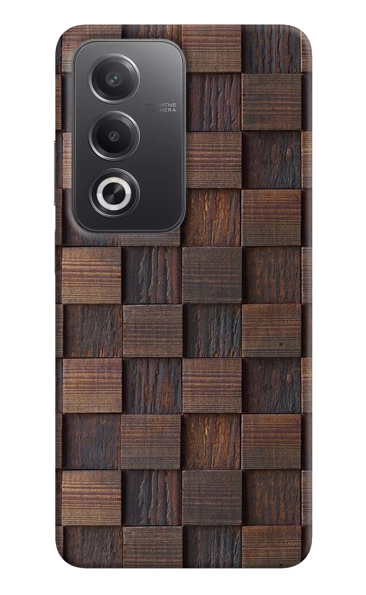 Wooden Cube Design Oppo A3 Pro 5G Hard Case Back Cover by Casekaro
