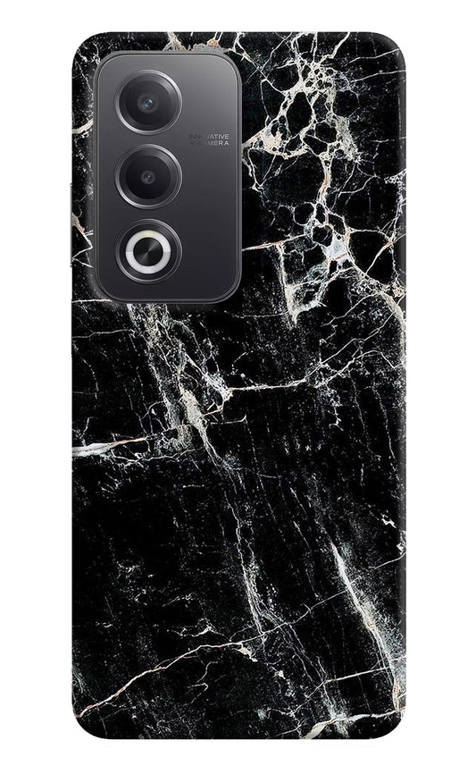 Black Marble Texture Oppo A3 Pro 5G Hard Case Back Cover by Casekaro