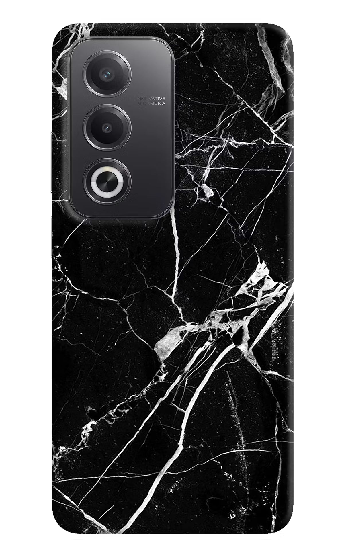 Black Marble Pattern Oppo A3 Pro 5G Hard Case Back Cover by Casekaro