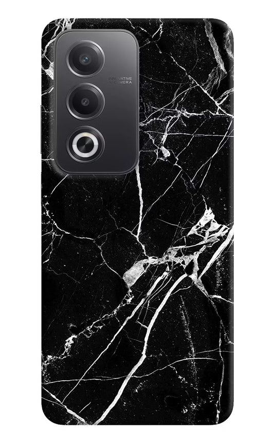 Black Marble Pattern Oppo A3 Pro 5G Hard Case Back Cover by Casekaro