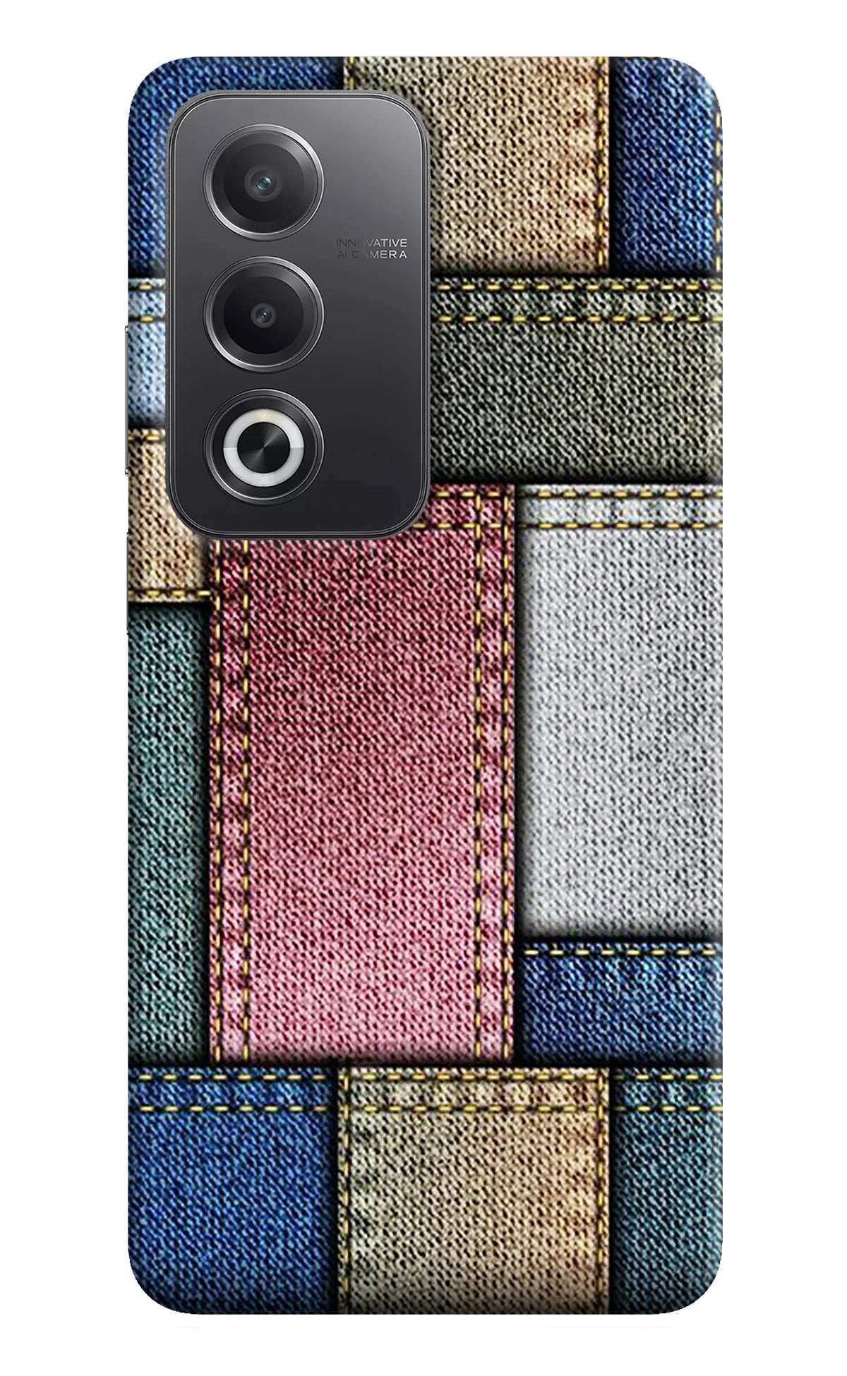 Multicolor Jeans Oppo A3 Pro 5G Back Cover