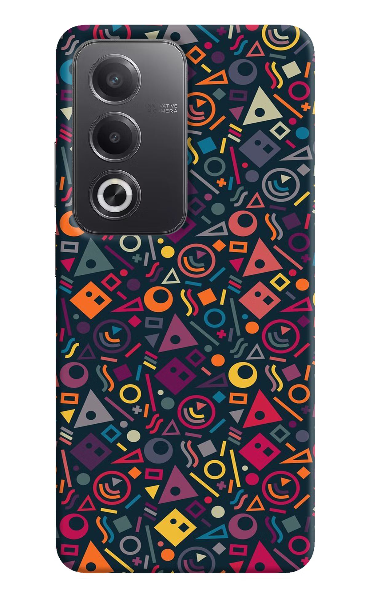 Geometric Abstract Oppo A3 Pro 5G Hard Case Back Cover by Casekaro