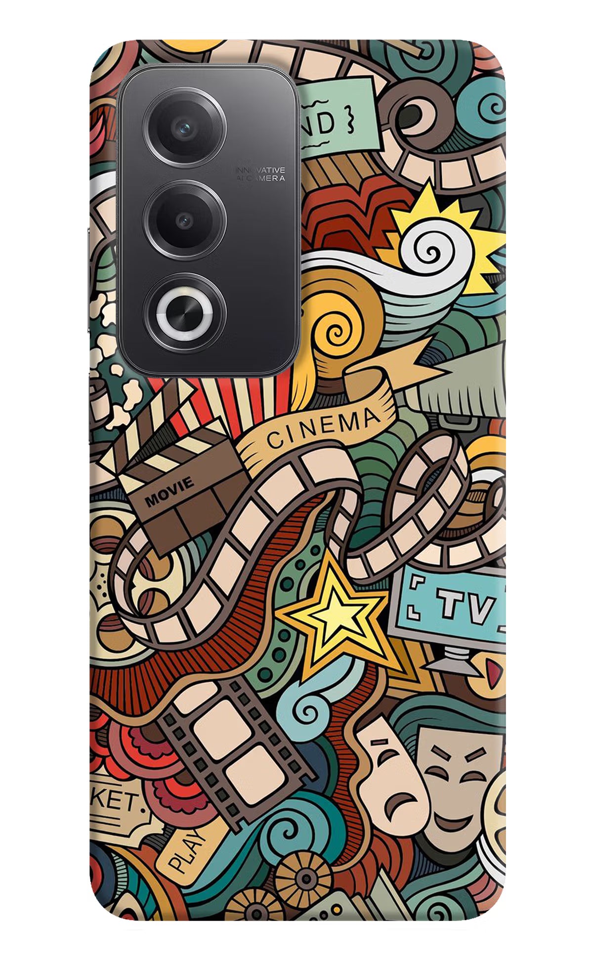 Cinema Abstract Oppo A3 Pro 5G Hard Case Back Cover by Casekaro